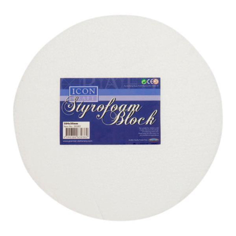 Icon Styrofoam Round Block - 254mm x 25mm