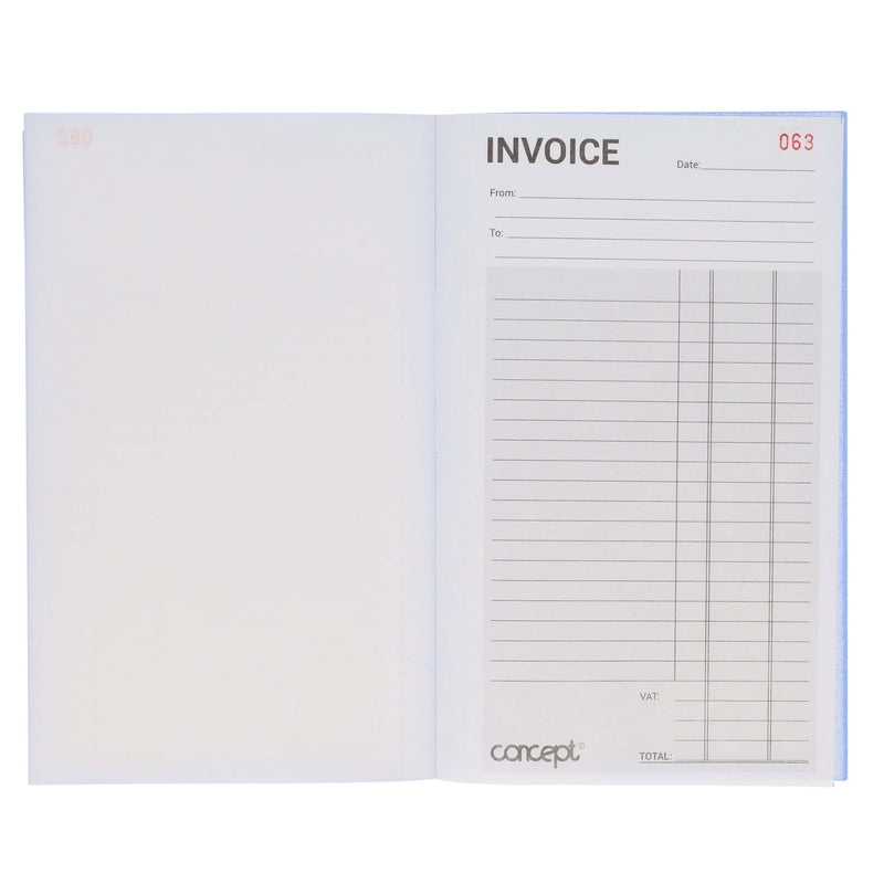 Concept 8X5 Carbonless Invoice Duplicate Book - 100 Pages