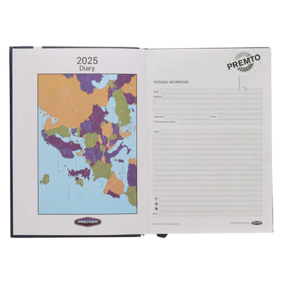 Premto Pastel 2025 A5 Page A Day Diary - Heather Haze