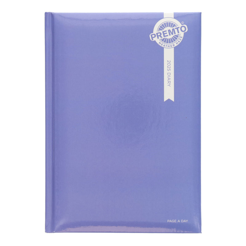 Premto Pastel 2025 A5 Page A Day Diary - Heather Haze