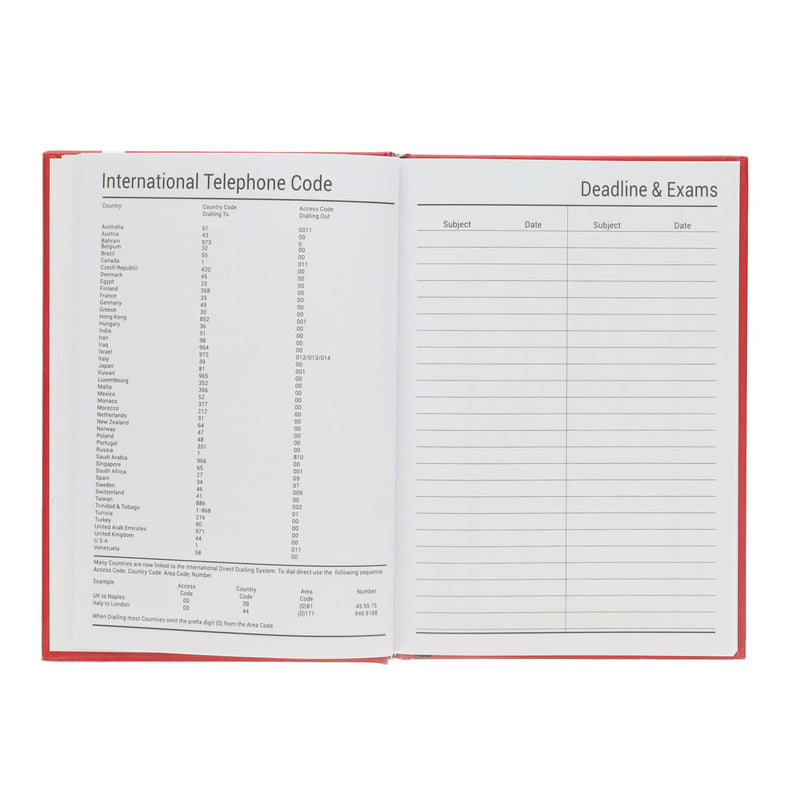 Premto A5 Week To View Academic Diary 2025-2026 - Admiral Blue