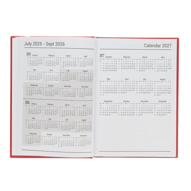 Premto A5 Week To View Academic Diary 2025-2026 - Printer Blue