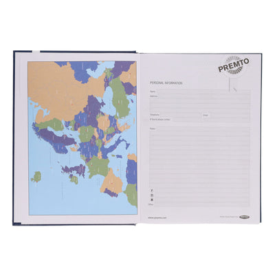 Premto A4 Page A Day Academic Diary 2025-2026 - Ketchup Red