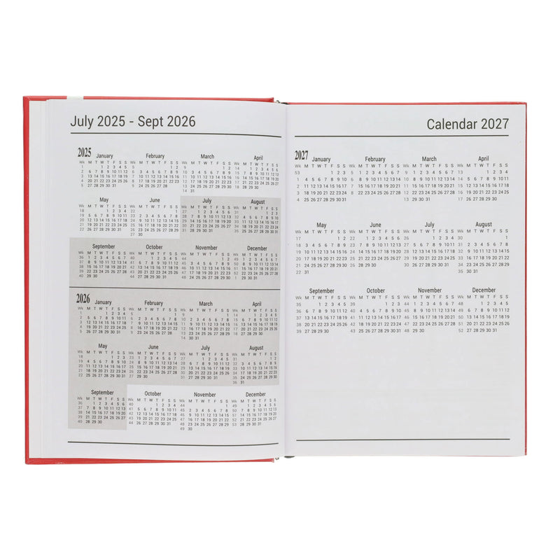 Premto A5 Page A Day Academic Diary 2025-2026 - Caterpillar Green