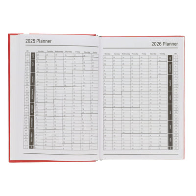 Premto A5 Page A Day Academic Diary 2025-2026 - Caterpillar Green