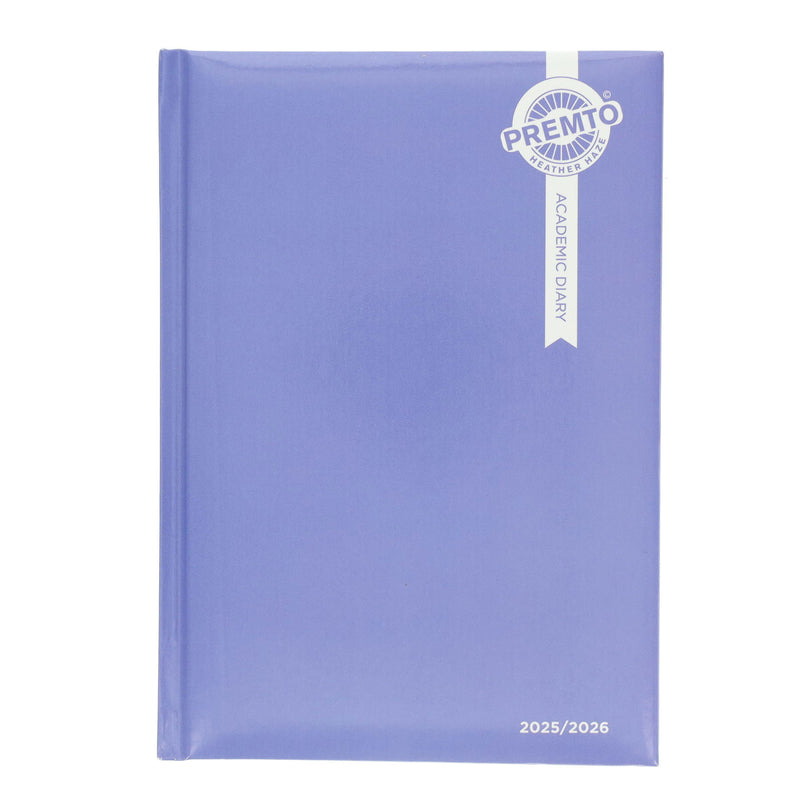 Premto Pastel A5 Page A Day Academic Diary 2025-2026 - Heather Haze