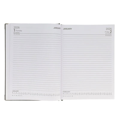 Concept 2026 A4 Diary Page A Day - Navy