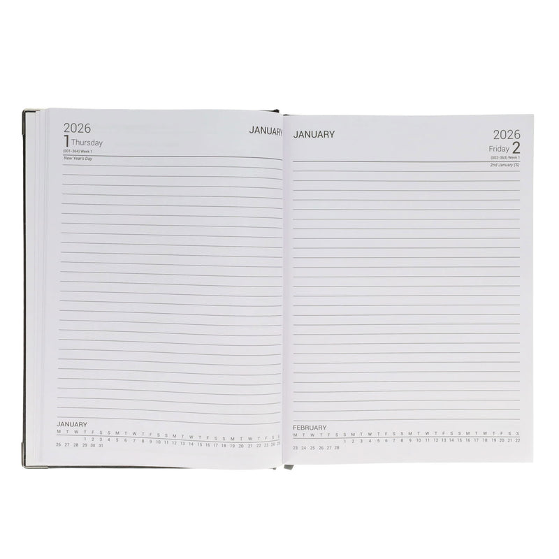 Concept 2026 A4 Diary Page A Day - Navy