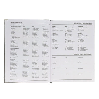 Concept 2026 A4 Diary Page A Day - Navy