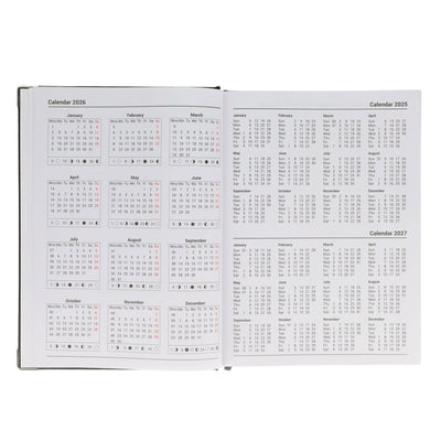 Concept 2026 A4 Diary Page A Day - Navy