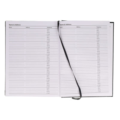 Concept 2026 A4 Diary Page A Day - Navy
