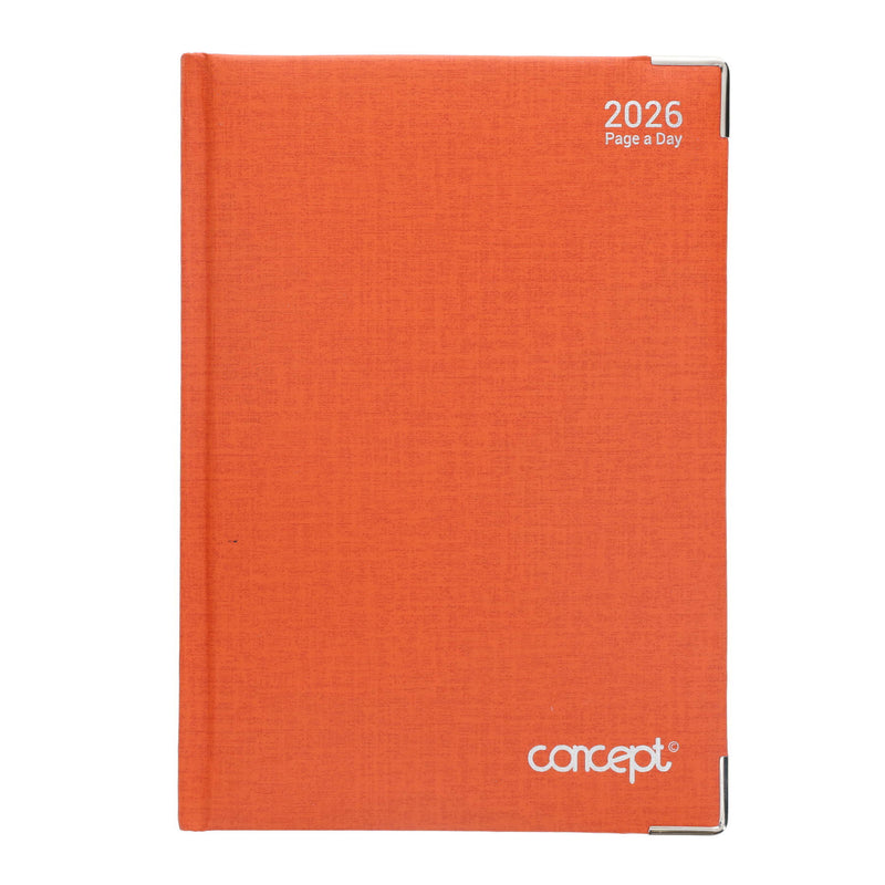 Concept A5 2026 Page A Day Diary - Orange
