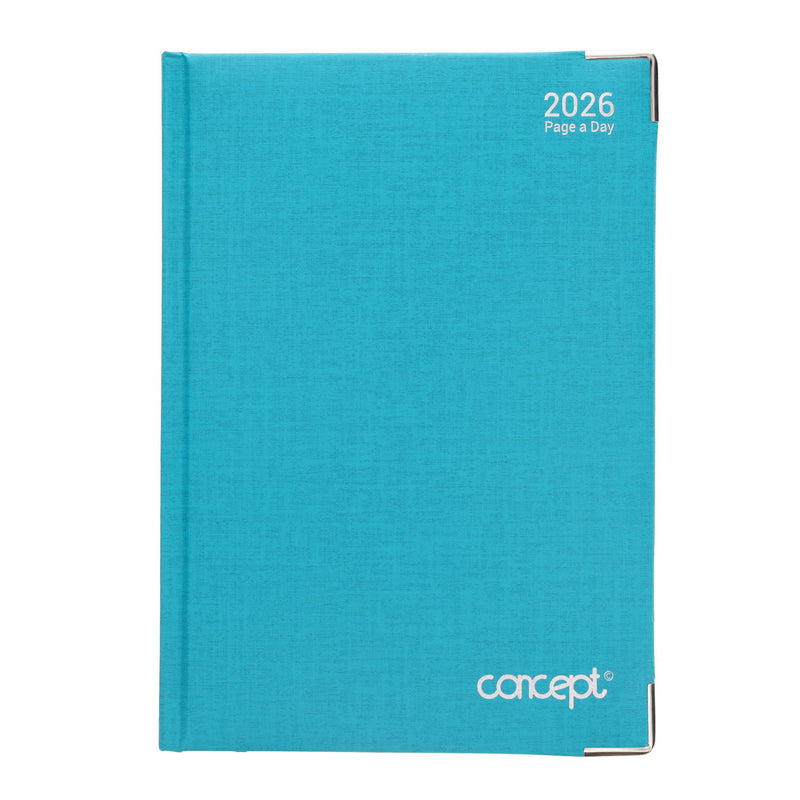 Concept A5 2026 Page A Day Diary - Turquoise