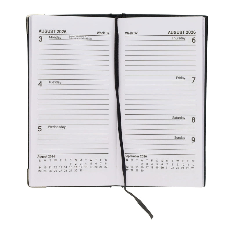 Concept Executive Slim Diary 2026 Week To View - Navy