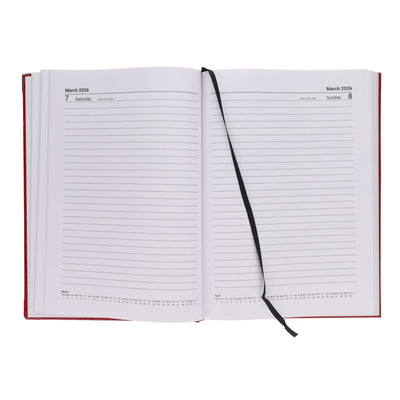 Concept 2026 A4 Page A Day Desk Diary - Navy