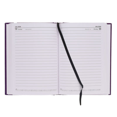 Premto 2026 A5 Page A Day Diary - Grape Juice