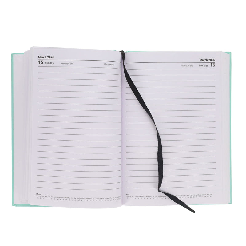 Premto Pastel 2026 A5 Page A Day Diary - Heather Haze