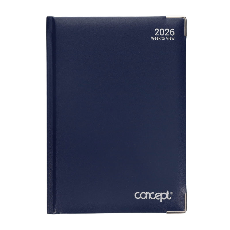 Concept A5 2026 Week To View Diary - Navy