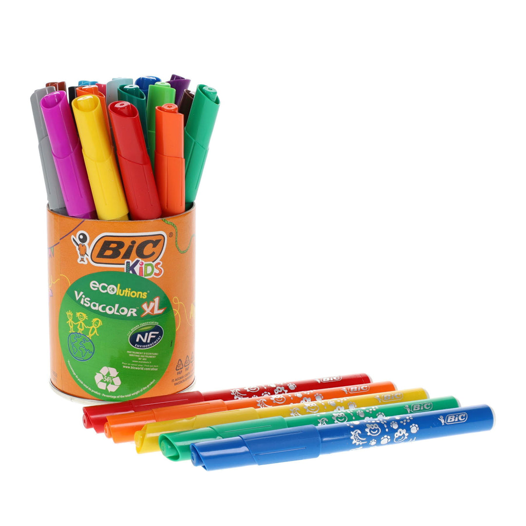 BIC Intensity Felt Tip Pens, Writing Pens With 20 Fine And 12 Medium Tips, Vibrant Colouring Pens, School Supplies For Kids Or Adults, 32 Pack - View #11
