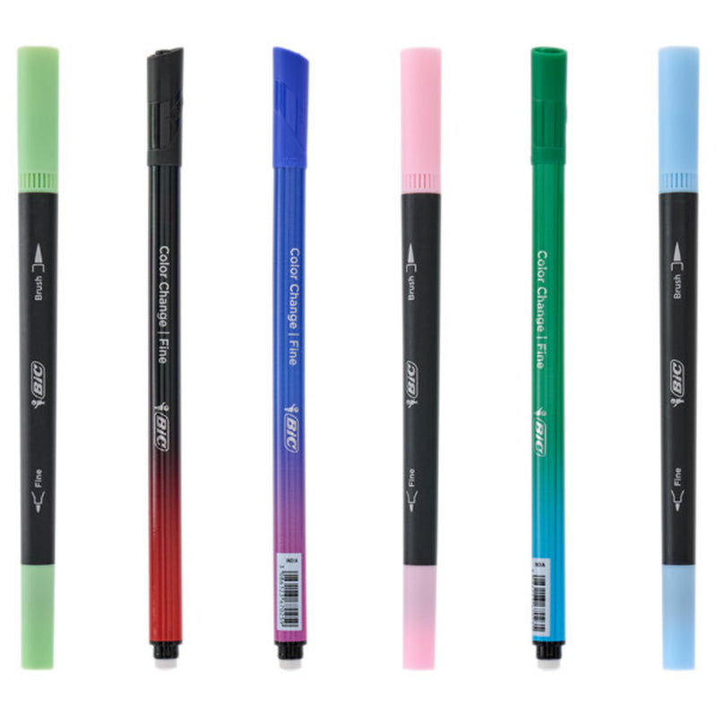 BIC Intensity Dual Tip Colour Change Markers Pastel - Pack of 6
