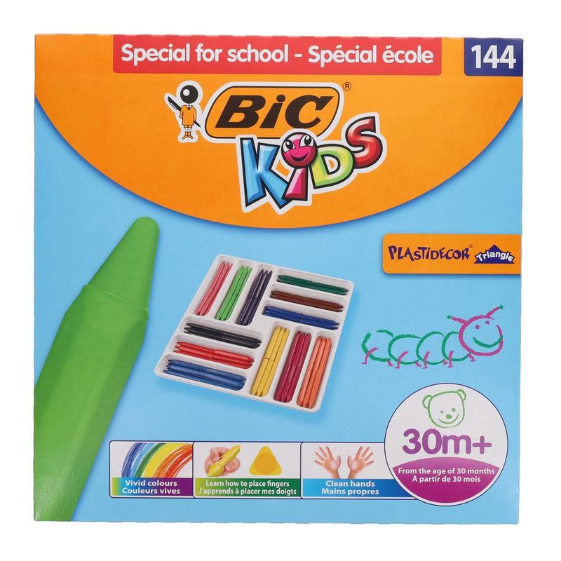 BIC Kids Triangular Crayons - Box of 144