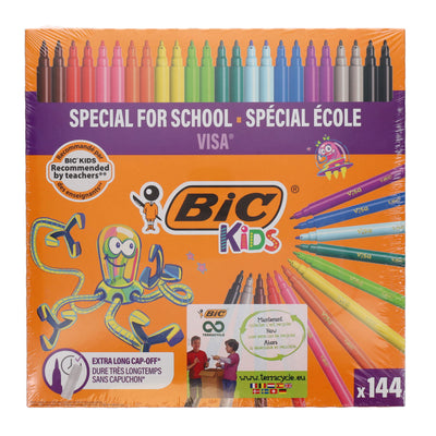 BIC Kids Colouring Markers - 144 Pieces