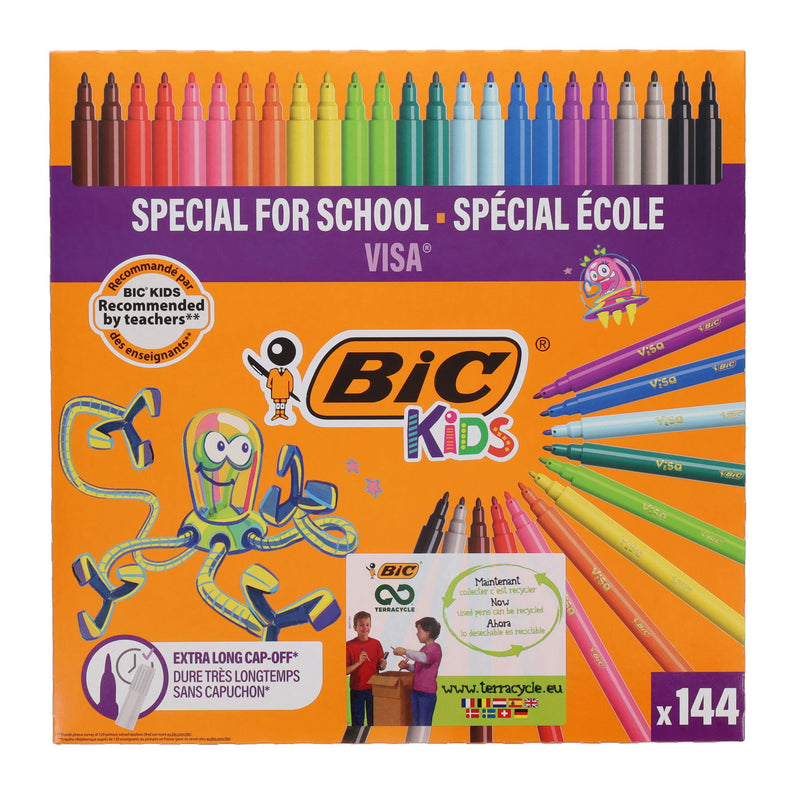 BIC Kids Colouring Markers - 144 Pieces