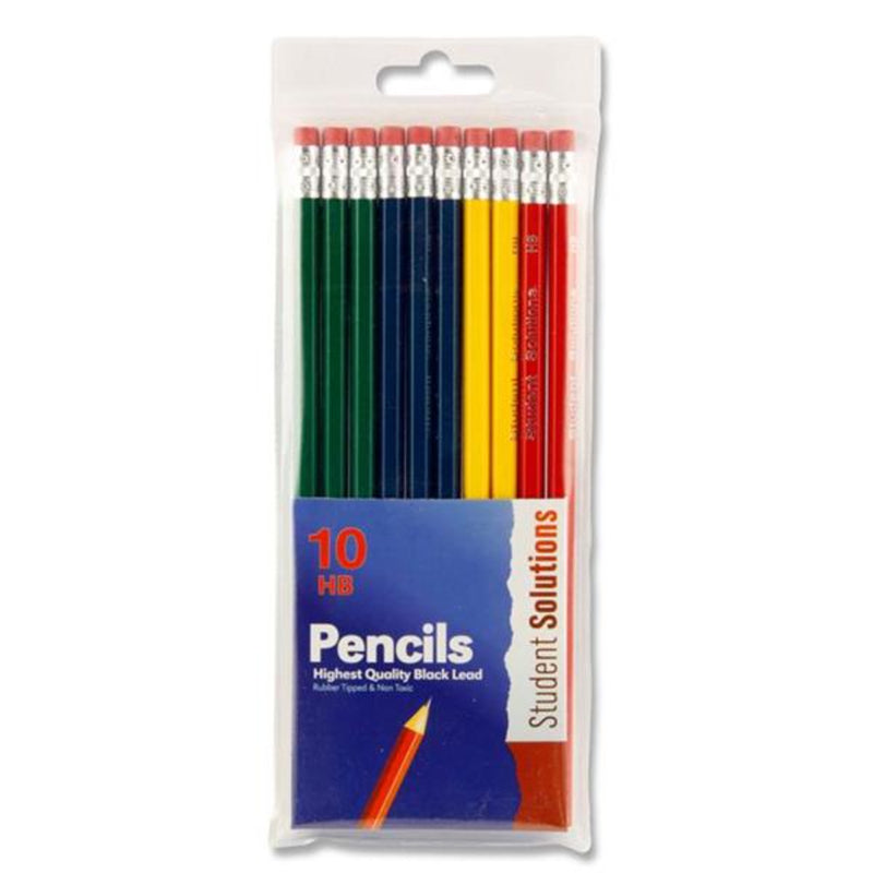 Ormond Wallet of 10 HB Eraser Tipped Pencils - Original