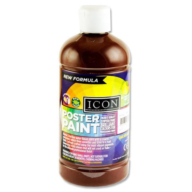 Icon Poster Paint - 500ml - Burnt Umber