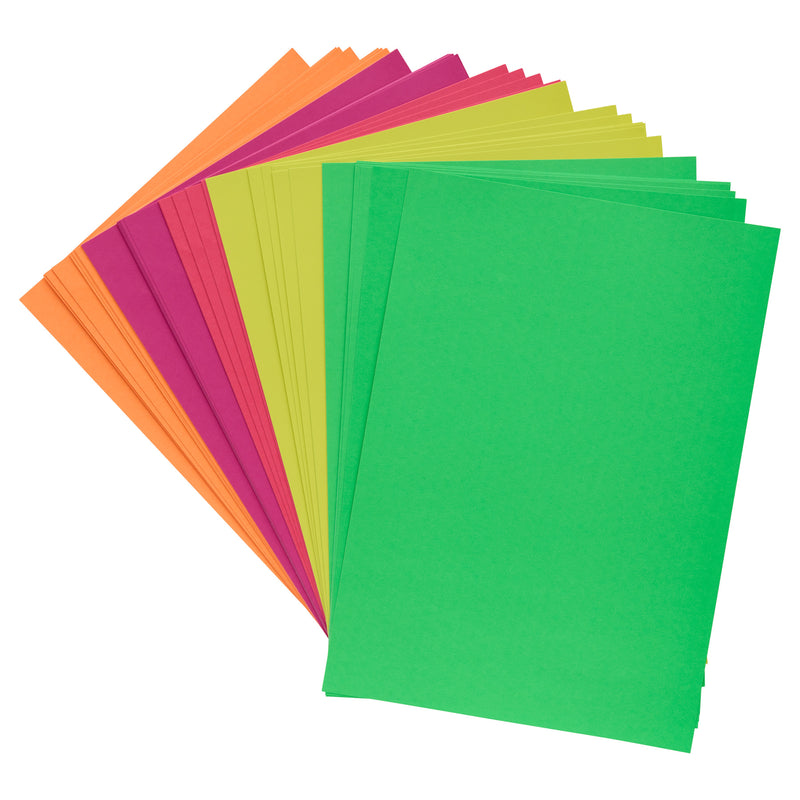 premier-a4-activity-card-160gsm-fluorescent-40-sheets|Stationery Superstore UK