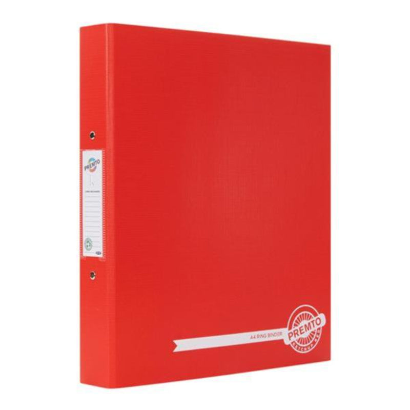 Premto A4 Ring Binder - Ketchup Red