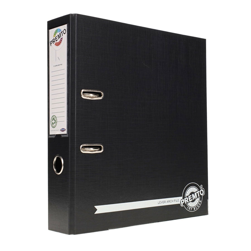 Premto A4 Lever Arch File - Black