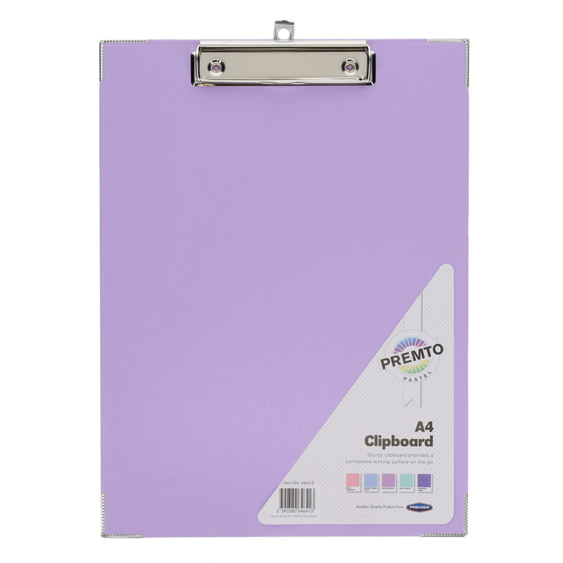 Premto A4 Clipboard - Pastel - Pack of 5