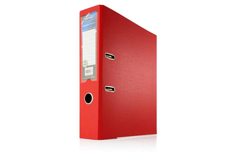Premier A4 Lever Arch File - Red