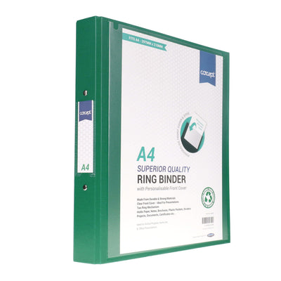 Concept A4 Presentation Ring Binder - Green