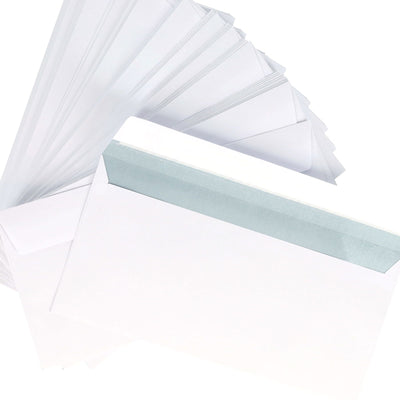 Premail DL Peel & Seal Envelopes - 110 x 220mm - White - Pack of 50
