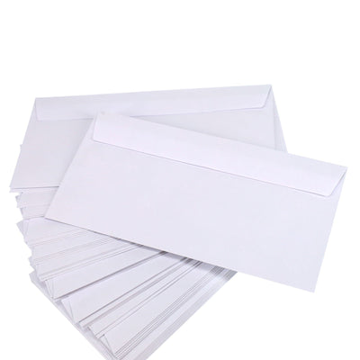 Premail DL Peel & Seal Envelopes - 110 x 220mm - White - Pack of 50