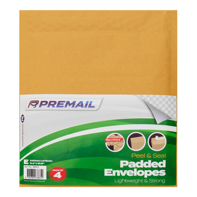 Size E Padded Envelopes - Pack of 4