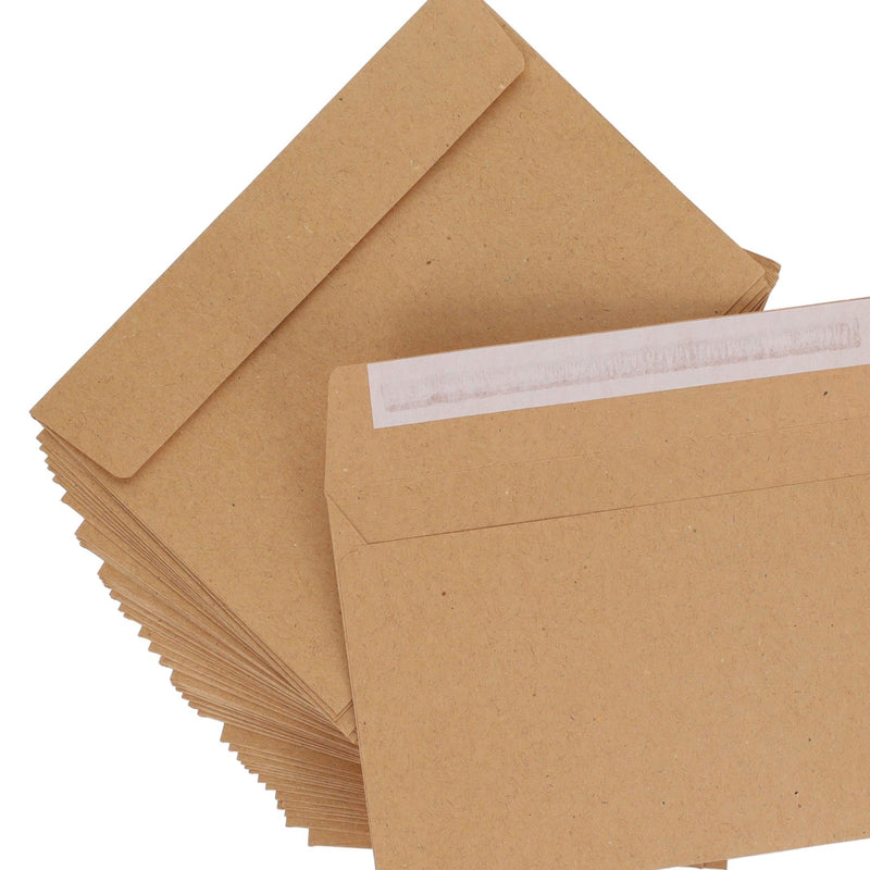 Premail C6 Peel & Seal Envelopes - 116 x 167mm - Manilla - Pack of 50