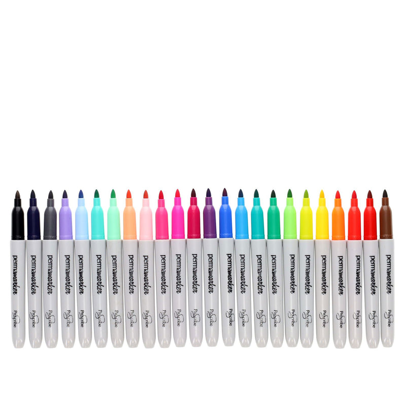 Pro:Scribe Bullet Tip Permanent Markers - Pack of 24
