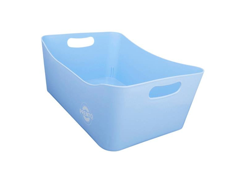 Premto Pastel Large Storage Basket - 340x225x140mm - Cornflower Blue