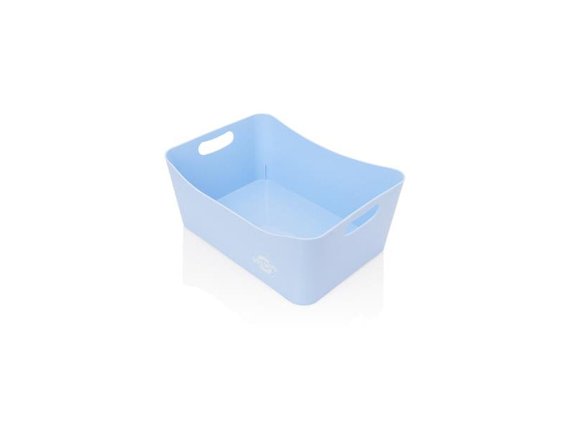 Premto Pastel Large Storage Basket - 340x225x140mm - Cornflower Blue