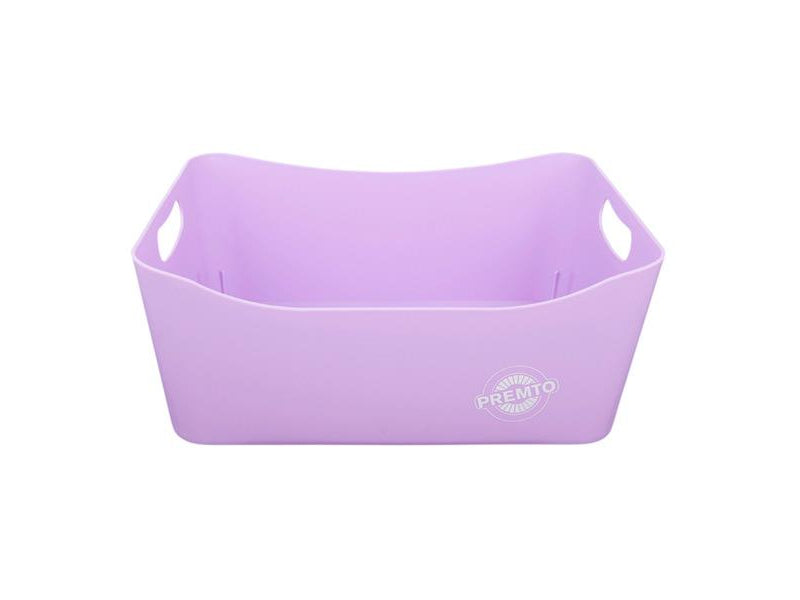 Premto Pastel Large Storage Basket - 340x225x140mm - Wild Orchid Purple