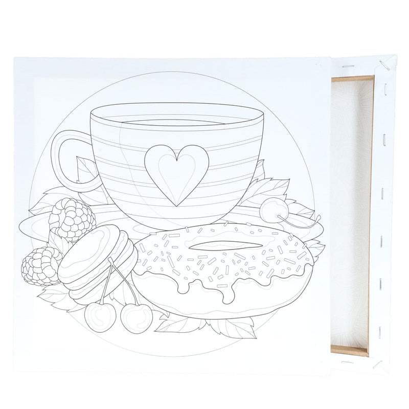 Icon Colour My Canvas - 300x300mm - Tea & Donuts