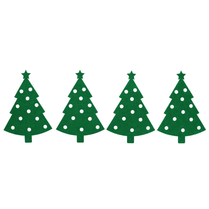 Crafty Bitz Christmas Crafting - Large Felt Christmas Tree - Pack of 4