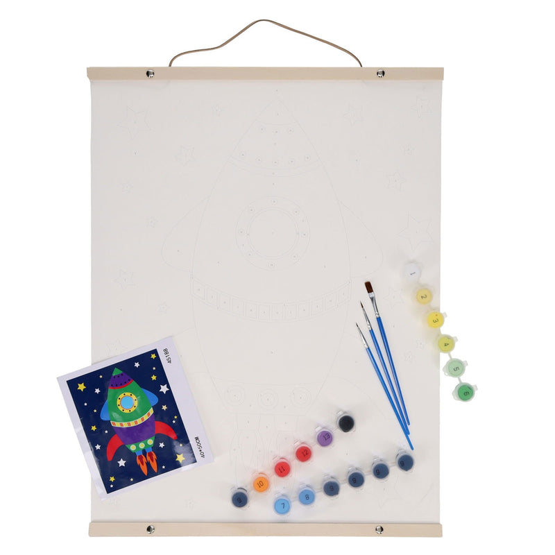 World of Colour Canvas Art Scroll - Rocket