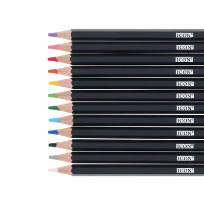 Icon Tin Colouring Pencils - Nature - Box 12