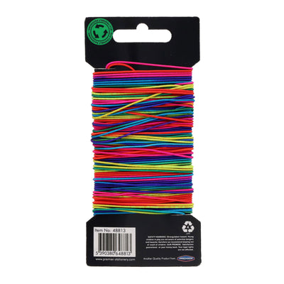 Crafty Bitz Elasticated Cord - Rainbow - 10M