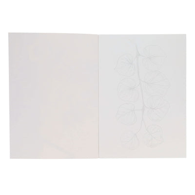 Icon A4 Pre-Drawn Watercolour Paper Pad 12 Sheets - 300gsm- Florals
