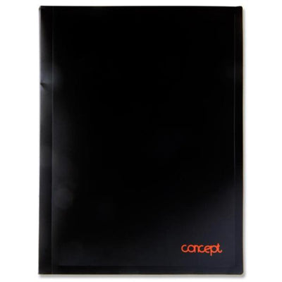 Concept A4 Easy Insert Display Book - Black - 30 Pockets